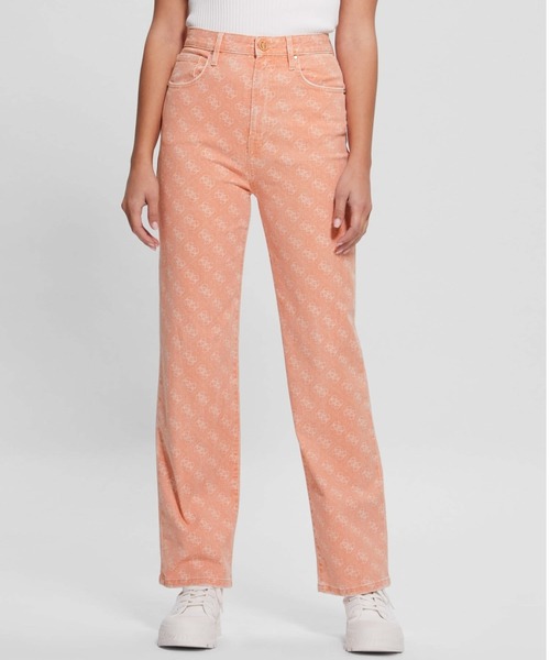 Guess(ゲス)の「Melrose Quattro G Print Jeans(デニムパンツ・レディース・ライトグリーン/オレンジ・26inch/28inch/25inch/27inch)」の4枚目の写真