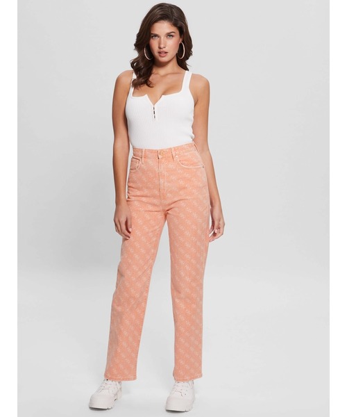 Guess(ゲス)の「Melrose Quattro G Print Jeans(デニムパンツ・レディース・ライトグリーン/オレンジ・26inch/28inch/25inch/27inch)」の7枚目の写真