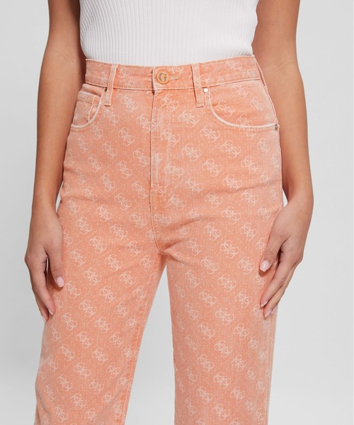 Guess(ゲス)の「Melrose Quattro G Print Jeans(デニムパンツ・レディース・ライトグリーン/オレンジ・26inch/28inch/25inch/27inch)」の5枚目の写真
