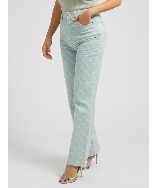 Guess(ゲス)の「Melrose Quattro G Print Jeans(デニムパンツ・レディース・ライトグリーン/オレンジ・26inch/28inch/25inch/27inch)」の14枚目の写真