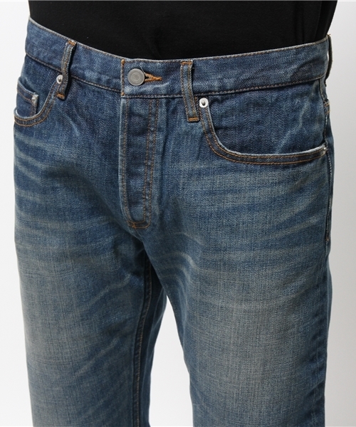 OUTLET（アウトレット）の「【Ciaopanic】5PKデニムパンツ加工スリムストレート（デニムパンツ・メンズ・インディゴブルー・LARGE/MEDIUM）」の6枚目の写真