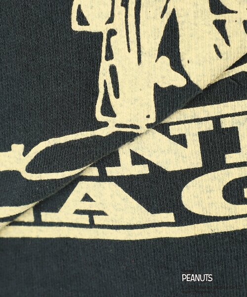 PEANUTS（ピーナッツ）の「【PEANUTS×SPORTS WEAR by relume】別注 HALF SLEEVE スウェット（Tシャツ/カットソー・メンズ・チャコールグレー/アイボリー/ピンク/ネイビー・MEDIUM/LARGE/X-LARGE）」の13枚目の写真