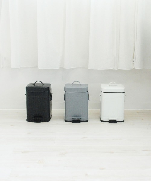 entre square(アントレスクエアー)の「bcl/Galva スクエアダストボックス 3L マットブラック ごみ箱(ダストボックス・レディース・ブラック・FREE)」の15枚目の写真