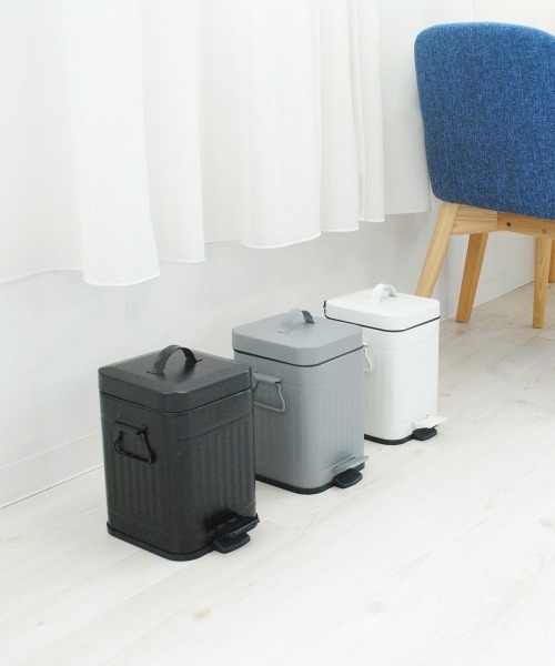 entre square(アントレスクエアー)の「bcl/Galva スクエアダストボックス 3L マットブラック ごみ箱(ダストボックス・レディース・ブラック・FREE)」の17枚目の写真