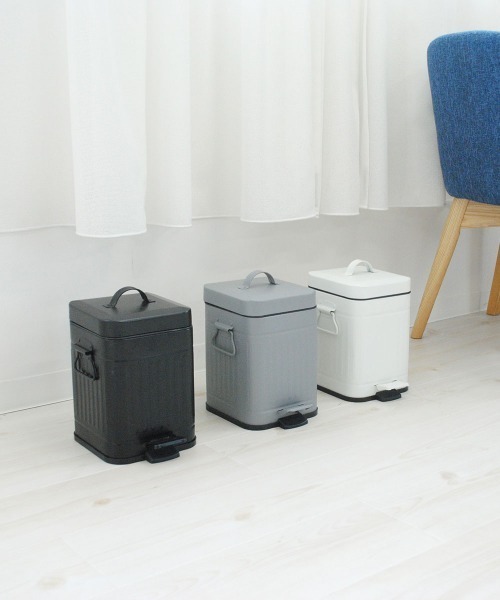 entre square(アントレスクエアー)の「bcl/Galva スクエアダストボックス 3L マットブラック ごみ箱(ダストボックス・レディース・ブラック・FREE)」の18枚目の写真
