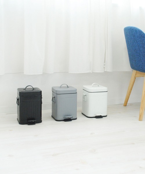 entre square(アントレスクエアー)の「bcl/Galva スクエアダストボックス 3L マットブラック ごみ箱(ダストボックス・レディース・ブラック・FREE)」の19枚目の写真