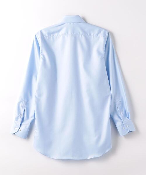 green label relaxing（グリーンレーベルリラクシング）の「コットン フレンチツイル スタンダード ワイドカラー ドレスシャツ -イージーアイロン-（ビジネスシャツ・メンズ・ホワイト/ライトブルー・37cm/40cm/41cm/42cm/43cm/38cm/39cm）」の8枚目の写真