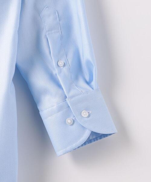 green label relaxing（グリーンレーベルリラクシング）の「コットン フレンチツイル スタンダード ワイドカラー ドレスシャツ -イージーアイロン-（ビジネスシャツ・メンズ・ホワイト/ライトブルー・37cm/40cm/41cm/42cm/43cm/38cm/39cm）」の11枚目の写真