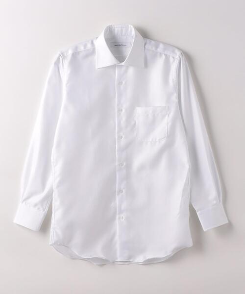 green label relaxing（グリーンレーベルリラクシング）の「コットン フレンチツイル スタンダード ワイドカラー ドレスシャツ -イージーアイロン-（ビジネスシャツ・メンズ・ホワイト/ライトブルー・37cm/40cm/41cm/42cm/43cm/38cm/39cm）」の15枚目の写真