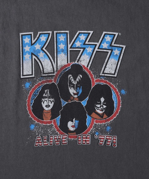 Right-on(ライトオン)の「ヴィンテージ加工バンドT(Tシャツ/カットソー・メンズ・ブラック/ブラック×ホワイト/ブラック×グレー・M/S/L/XL)」の16枚目の写真