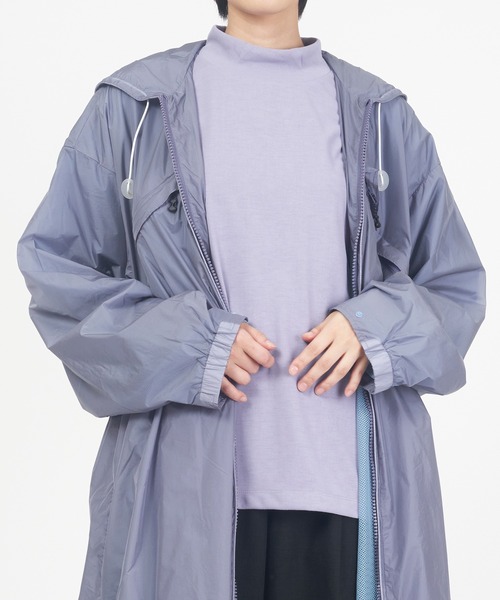 WILD THINGS（ワイルドシングス）の「TRUE DRY MOCK NECK T（Tシャツ/カットソー・レディース・ラベンダー/ホワイト/ブラック/カーキ・S/M）」の14枚目の写真