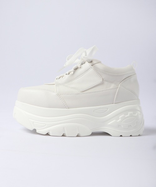 lus.（ラスドット）の「厚底サイドジップスニーカー（スニーカー・レディース・ブラック/ホワイト・S/M/L/LL/3L）」の21枚目の写真