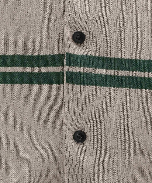 LAKOLE（ラコレ）の「チェックガラニット半袖シャツ / 704945（ニット/セーター・メンズ・ベージュ/チャコールグレー/ブルー・MEDIUM/LARGE）」の18枚目の写真