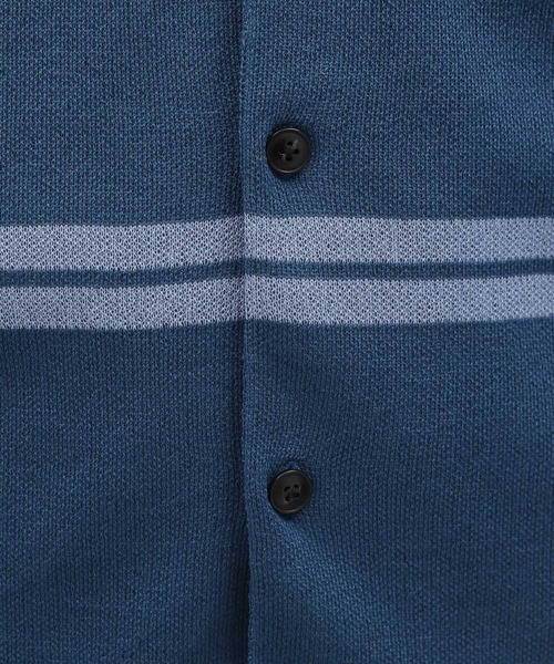 LAKOLE（ラコレ）の「チェックガラニット半袖シャツ / 704945（ニット/セーター・メンズ・ベージュ/チャコールグレー/ブルー・MEDIUM/LARGE）」の19枚目の写真