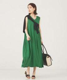 abahouse mavie | レーヨンリネンフレアロングワンピース(ワンピース)