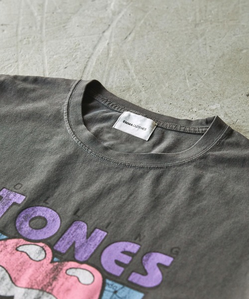 EMMA CLOTHES（エマクローズ）の「【Queen/The Rolling Stones/Guns N' Roses】別注 ロックプリント オーバーサイズ ピグメント加工 半袖Tシャツ EMMA CLOTHES（Tシャツ/カットソー・メンズ・ブラック系1/ブラック系3/ホワイト系1/ホワイト系2/ホワイト系3/ブラック系2/ブラック系4/ブラック系5/ホワイト系4・M/L）」の11枚目の写真