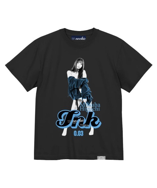 THE Nookie(ザヌーキー)の「《THE nookie LOVE Mitsuha Higuchi》PORTRAIT TEE(Tシャツ/カットソー・レディース・ホワイト/ブラック・LARGE/MEDIUM)」の2枚目の写真
