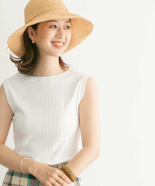 URBAN RESEARCH DOORS（アーバンリサーチドアーズ）の「針抜きノースリーブカットソー（Tシャツ/カットソー・レディース・オフホワイト/ホワイト系その他/ブラック/イエロー系その他・MEDIUM）」の15枚目の写真