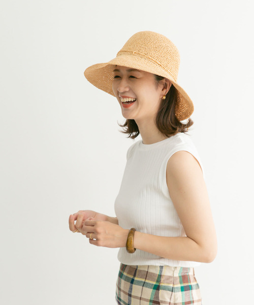 URBAN RESEARCH DOORS（アーバンリサーチドアーズ）の「針抜きノースリーブカットソー（Tシャツ/カットソー・レディース・オフホワイト/ホワイト系その他/ブラック/イエロー系その他・MEDIUM）」の5枚目の写真