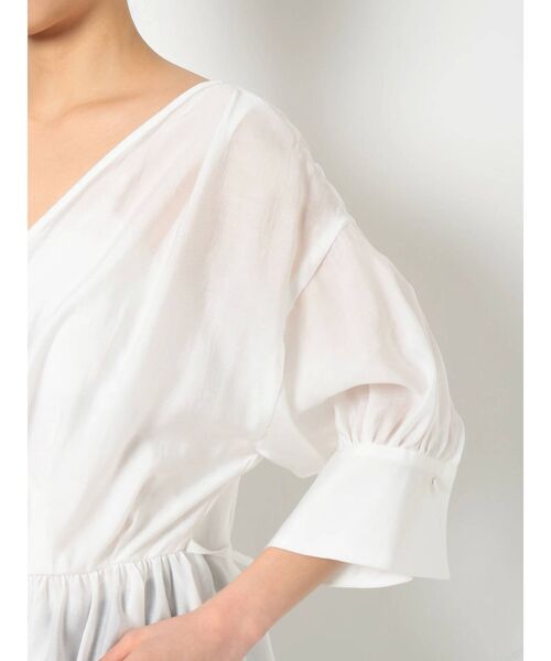 MURUA(ムルーア)の「シアーカシュクールシャツ(シャツ/ブラウス・レディース・ホワイト/ダークグレー/ライトグレー・FREE)」の21枚目の写真