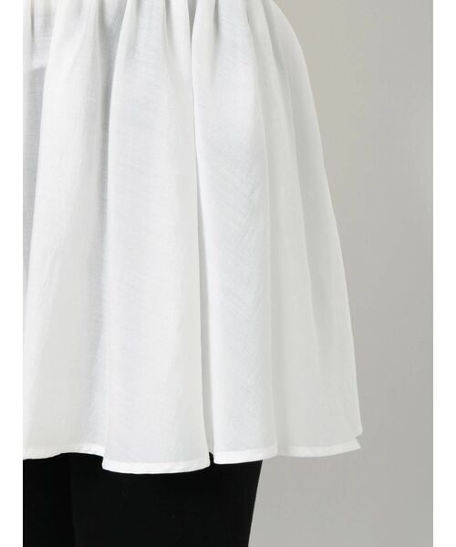 MURUA(ムルーア)の「シアーカシュクールシャツ(シャツ/ブラウス・レディース・ホワイト/ダークグレー/ライトグレー・FREE)」の14枚目の写真