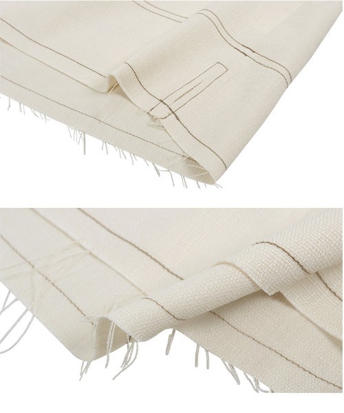 KOBE LETTUCE（コウベレタス）の「ステッチベスト（ベスト・レディース・ブラック/アイボリー/ブラウン・FREE）」の7枚目の写真