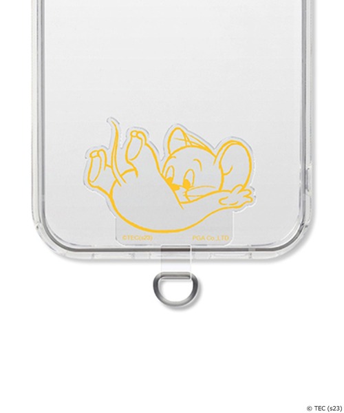 Tom＆Jerry（トムアンドジェリー）の「【公式】トムとジェリー　ストラップホルダー（スマホグッズ・レディース・ネイビー/イエロー/ピンク・FREE）」の2枚目の写真