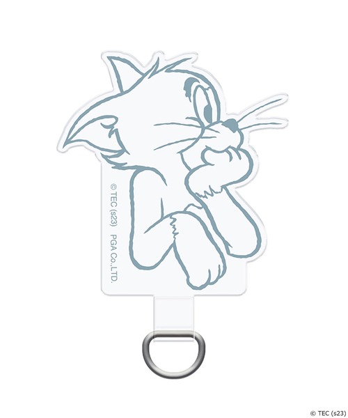 Tom＆Jerry（トムアンドジェリー）の「【公式】トムとジェリー　ストラップホルダー（スマホグッズ・レディース・ネイビー/イエロー/ピンク・FREE）」の4枚目の写真