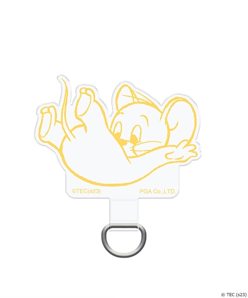 Tom＆Jerry（トムアンドジェリー）の「【公式】トムとジェリー　ストラップホルダー（スマホグッズ・レディース・ネイビー/イエロー/ピンク・FREE）」の7枚目の写真
