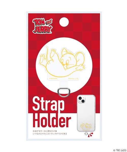 Tom＆Jerry（トムアンドジェリー）の「【公式】トムとジェリー　ストラップホルダー（スマホグッズ・レディース・ネイビー/イエロー/ピンク・FREE）」の9枚目の写真