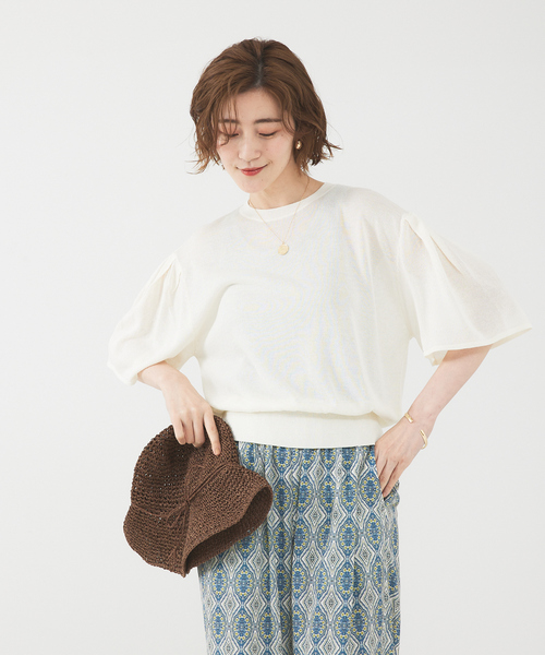 シアーニットプルオーバー