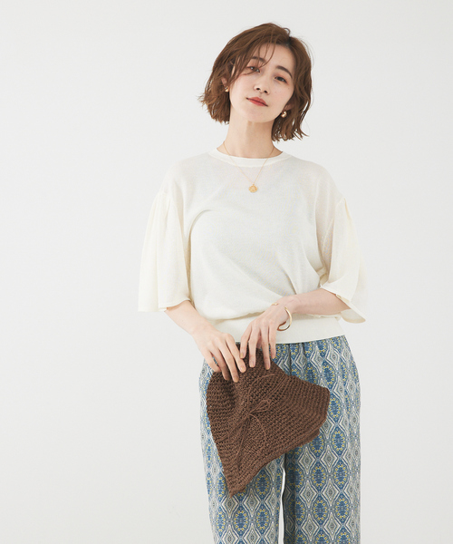 シアーニットプルオーバー