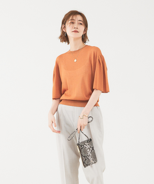 シアーニットプルオーバー