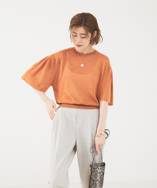 シアーニットプルオーバー