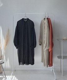 AS KNOW AS plus | 〇シアーワッシャーシャツワンピース(ワンピース)