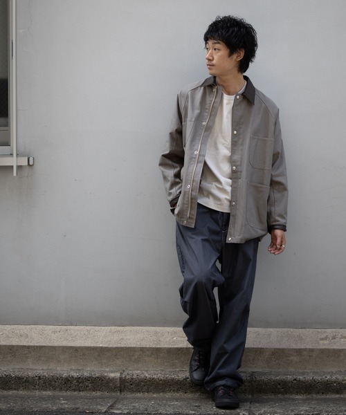 UNIVERSAL OVERALL(ユニバーサルオーバーオール)の「オックス カバーオール / ワンサイズ / ジャケット / ユニセックス / OX COVERALL(カバーオール・レディース・ネイビー/グレー/オリーブ/アイボリー・F)」の10枚目の写真