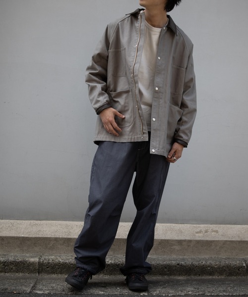 UNIVERSAL OVERALL(ユニバーサルオーバーオール)の「オックス カバーオール / ワンサイズ / ジャケット / ユニセックス / OX COVERALL(カバーオール・レディース・ネイビー/グレー/オリーブ/アイボリー・F)」の11枚目の写真
