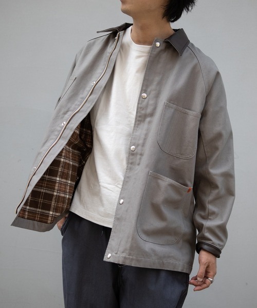 UNIVERSAL OVERALL(ユニバーサルオーバーオール)の「オックス カバーオール / ワンサイズ / ジャケット / ユニセックス / OX COVERALL(カバーオール・レディース・ネイビー/グレー/オリーブ/アイボリー・F)」の14枚目の写真