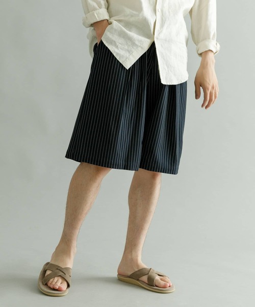 URBAN RESEARCH（アーバンリサーチ）の「URBAN RESEARCH iD　ウーリータックワイドショーツ（その他パンツ・メンズ・ブラック/チャコールグレー/ネイビー・MEDIUM/LARGE）」の11枚目の写真