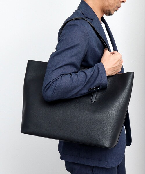 SONNE(ゾンネ)の「【SONNE/ゾンネ】SOMF003 TOTE BAG(トートバッグ・メンズ・ホワイト/ネイビー/オレンジ/ブラック・FREE)」の2枚目の写真