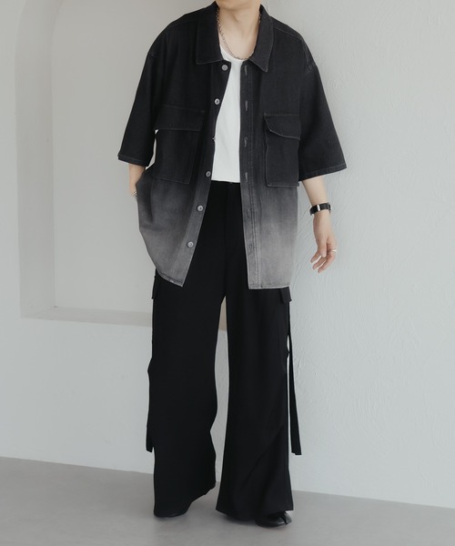 epnok(エプノック)の「グラデーションデニムシャツ(シャツ/ブラウス・メンズ・インディゴブルー/ブラック/ブルー系その他・SMALL/MEDIUM/LARGE)」の19枚目の写真