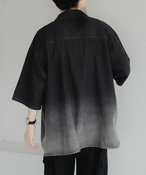 epnok(エプノック)の「グラデーションデニムシャツ(シャツ/ブラウス・メンズ・インディゴブルー/ブラック/ブルー系その他・SMALL/MEDIUM/LARGE)」の14枚目の写真