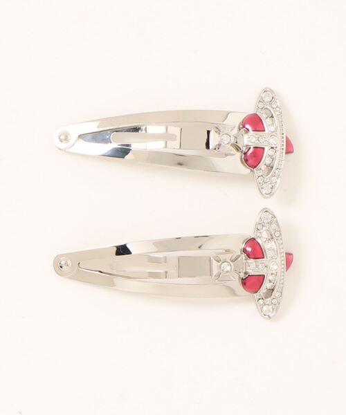 Vivienne Westwood(ヴィヴィアンウエストウッド)の「6703000G/NEW DIAMANTE HEART SNAP CLIP(チャーム・レディース・ゴールド/シルバー・FREE)」の1枚目の写真