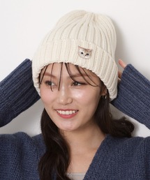 PAUL&JOE（ポールアンドジョー）の「ニット帽 ビーニー ”ヌネットワッペン”（ニットキャップ/ビーニー）」