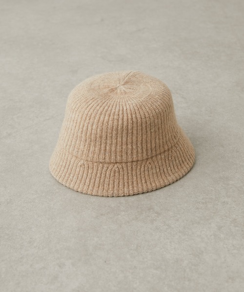 ear PAPILLONNER（イアパピヨネ）の「ニットバケットハット【SUM1 STYLE（スミ スタイル）】（ハット・レディース・ブラック/アイボリー・FREE）」の7枚目の写真