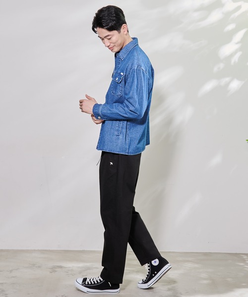 Arnold Palmer（アーノルドパーマー）の「ミドルオンス デニム シャツ ジャケット（シャツ/ブラウス・メンズ・ブルー/ライトブルー・LL/M/L）」の8枚目の写真