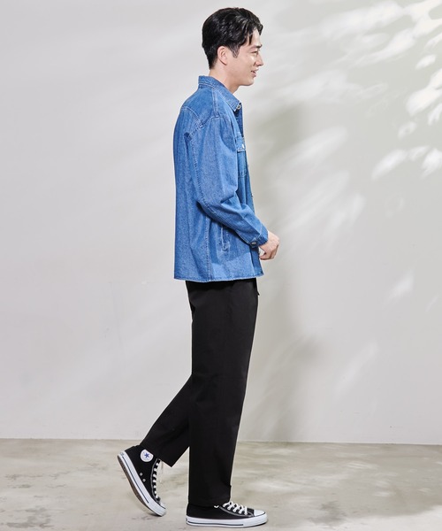 Arnold Palmer（アーノルドパーマー）の「ミドルオンス デニム シャツ ジャケット（シャツ/ブラウス・メンズ・ブルー/ライトブルー・LL/M/L）」の13枚目の写真