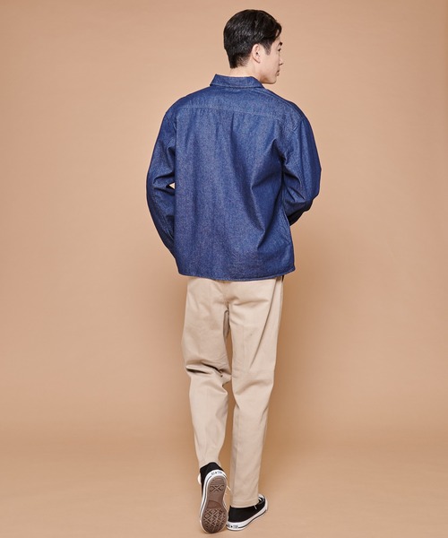 Arnold Palmer（アーノルドパーマー）の「ミドルオンス デニム シャツ ジャケット（シャツ/ブラウス・メンズ・ブルー/ライトブルー・LL/M/L）」の16枚目の写真