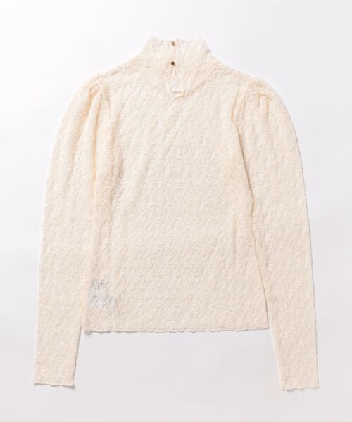 ROPE'(ロペ)の「レースジャージープルオーバー(Tシャツ/カットソー・レディース・ブラック/ホワイト系その他2・FREE)」の3枚目の写真