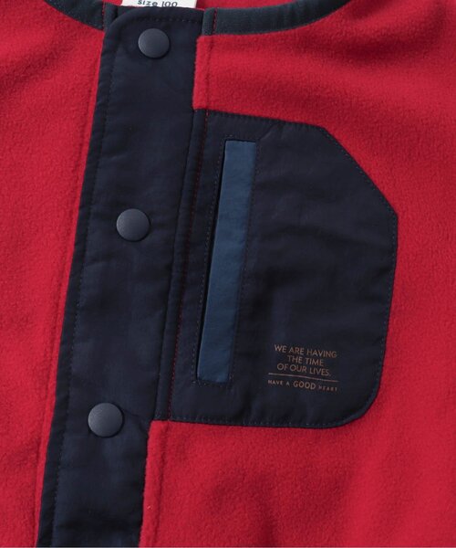 BREEZE（ブリーズ）の「ライトフリースカーディガン（カーディガン/ボレロ・キッズ・レッド/エメラルド/ブラック/キナリ・110/130/90/140/80/100/150/120）」の16枚目の写真